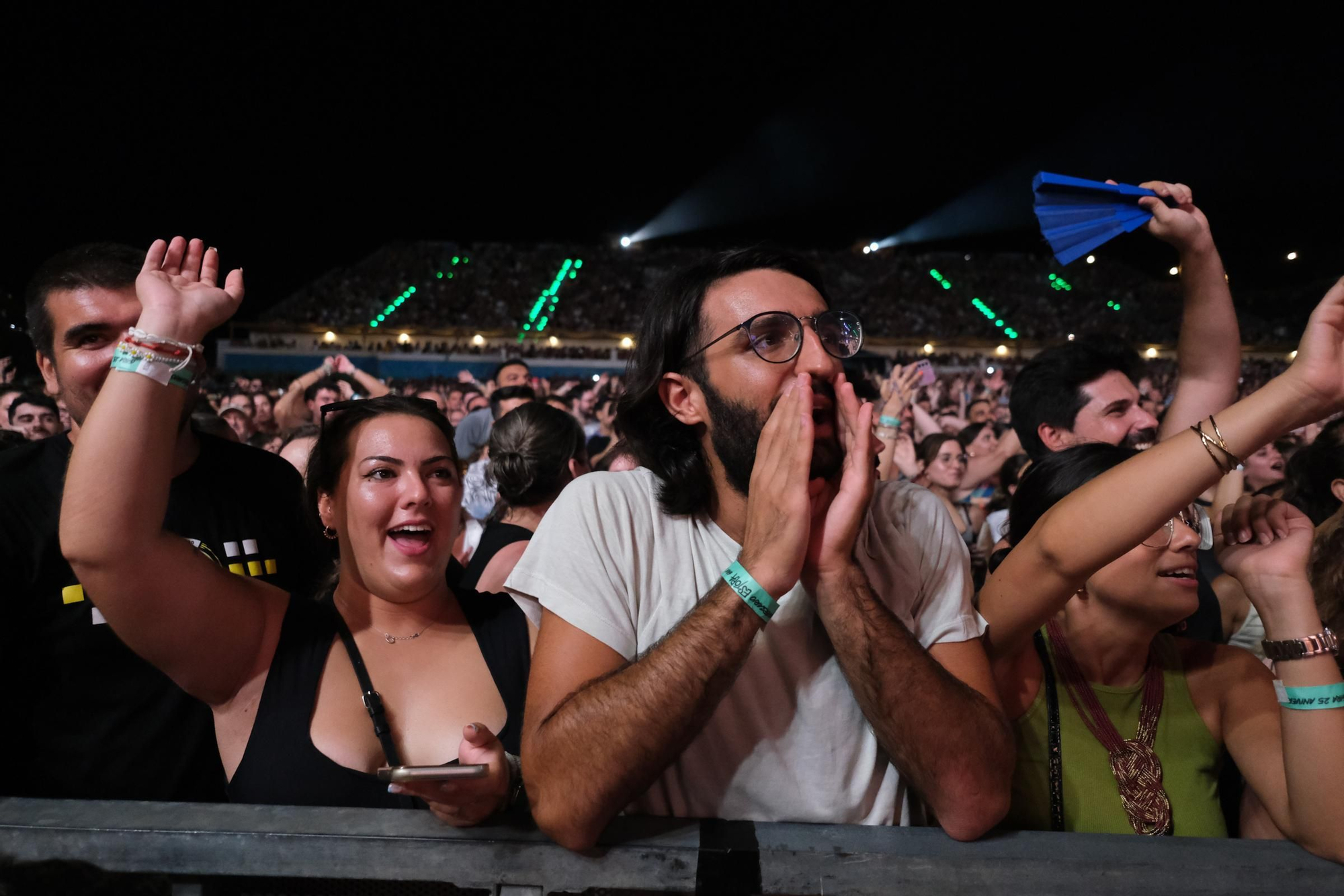 Momentos del concierto de los hermanos Muñoz (Estopa) en el recinto Marenostrum Fuengirola