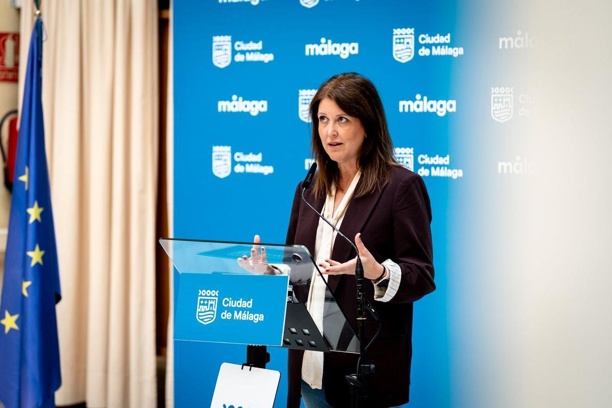 Carmen Casero, durante la rueda de prensa de este viernes sobre la situación de Urbanismo.
