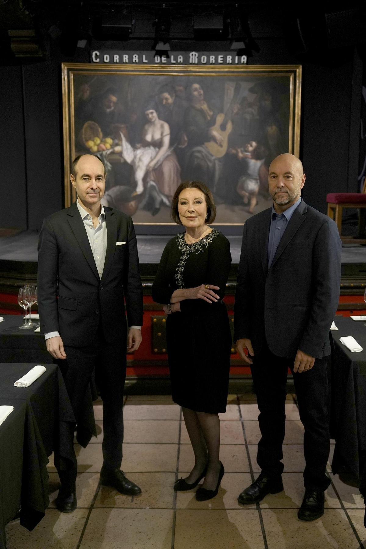 Juan Manuel, Blanca y Armando del Rey, propietarios del Corral de la Morería.