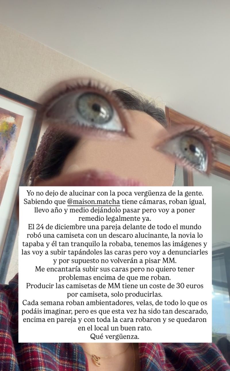 Violeta Mangriñán denuncia los robos que sufre en 'Maison Matcha'