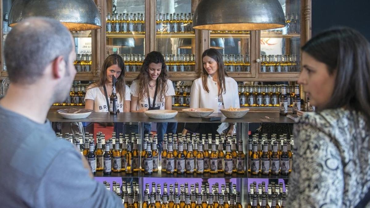 Ambiente en la feria Alimentaria.