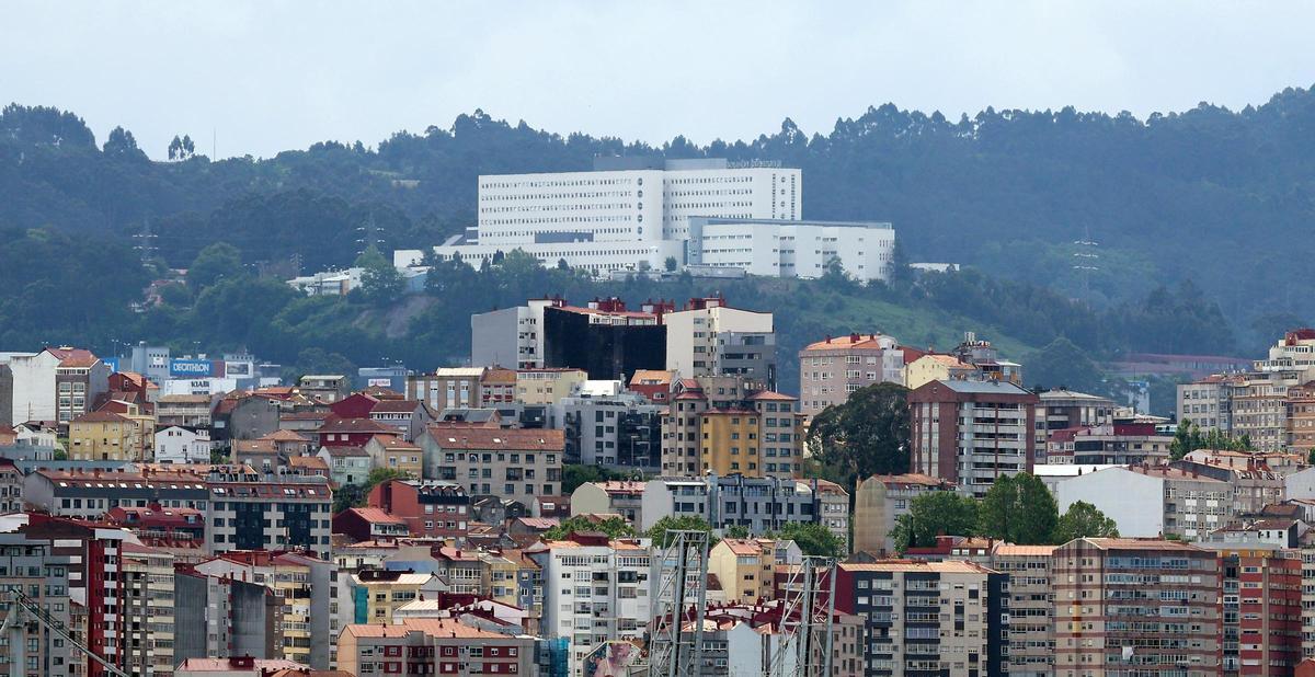 Vista general de la fachada del Hospital Meixoeiro de Vigo.