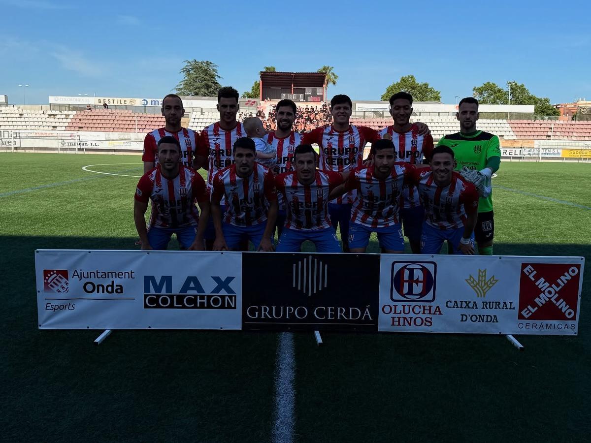 Once que presentó en Onda en el partido contra el Benigànim.