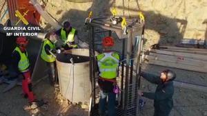 Los mineros encaran las horas decisivas en el rescate del niño Julen en el pozo de Totalán (Málaga).