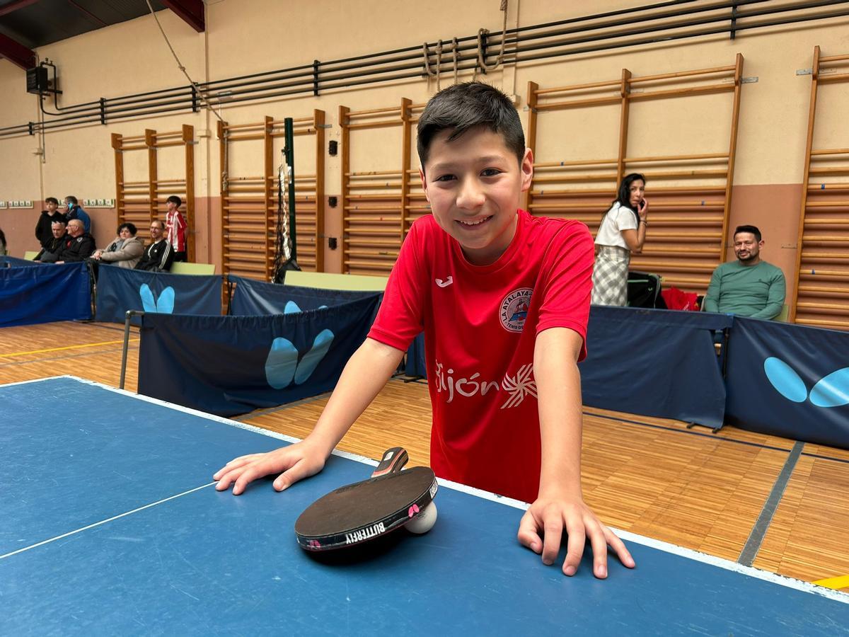 Aarón Managastagua, antes de arrancar su participación en el torneo.
