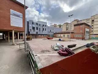 El avance de las obras en el colegio Los Campos de Gijón, en imágenes