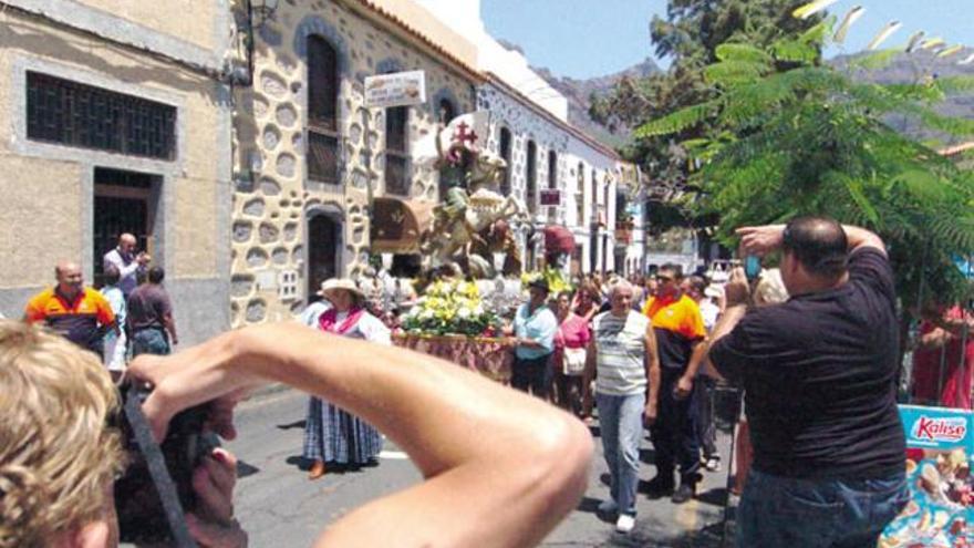 Una calle de Tunte próxima a la plaza donde se produjo el arresto.