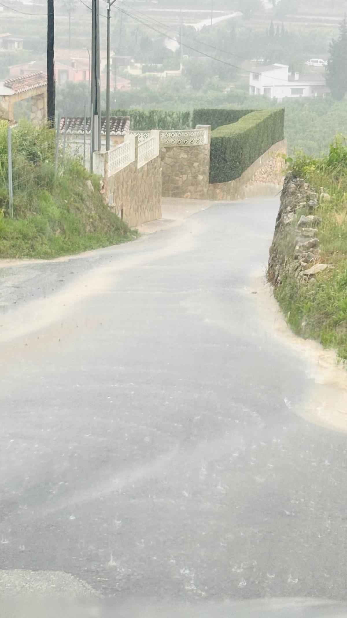 Un camino, inundado