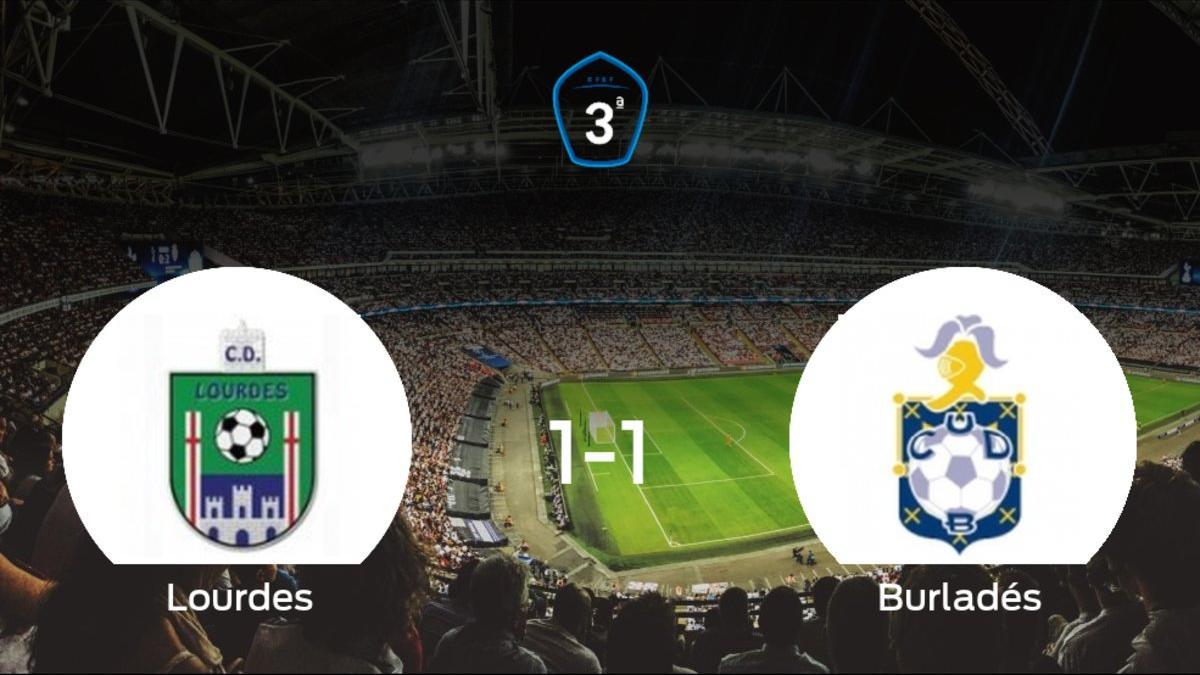 El Lourdes y el Burladés solo suman un punto (1-1)