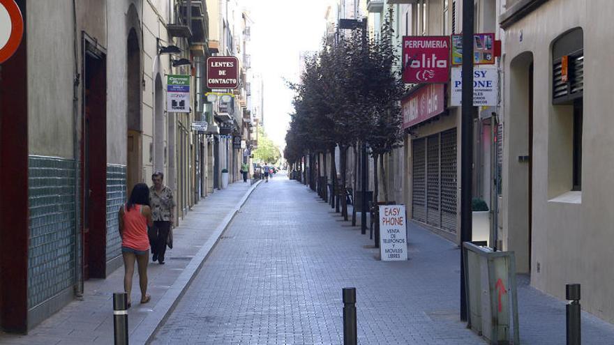 El carrer Sant Pau de Figueres