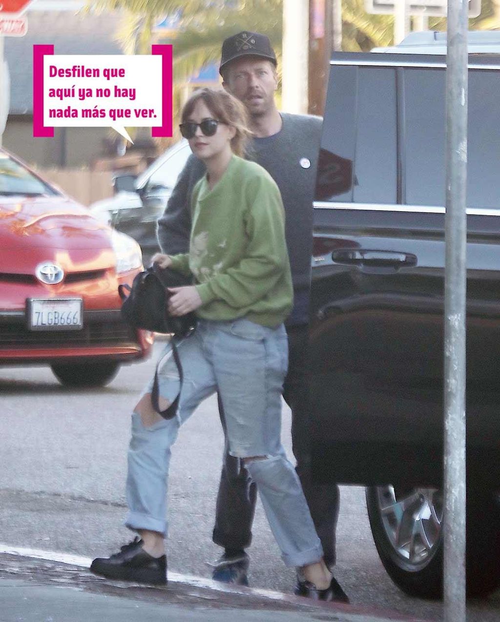 Chris Martin y Dakota Johnson juntos en Los Angeles
