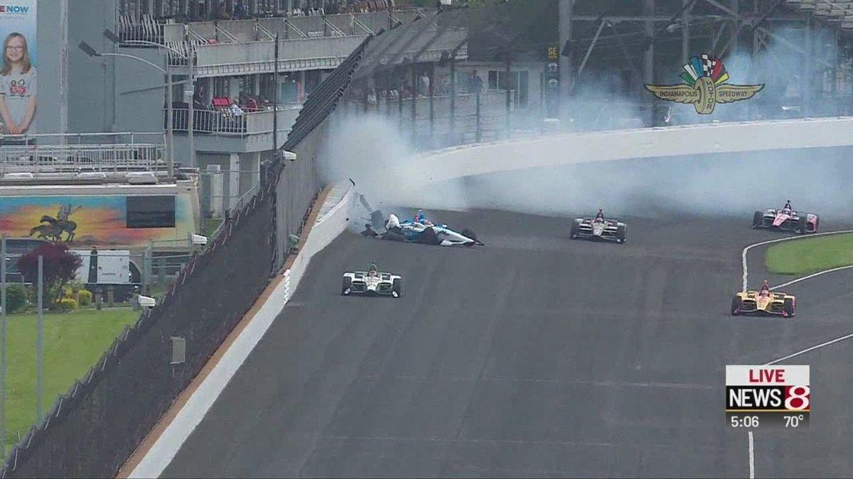 Felix Rosenqvist impactó violentamente contra el muro pero salió ileso