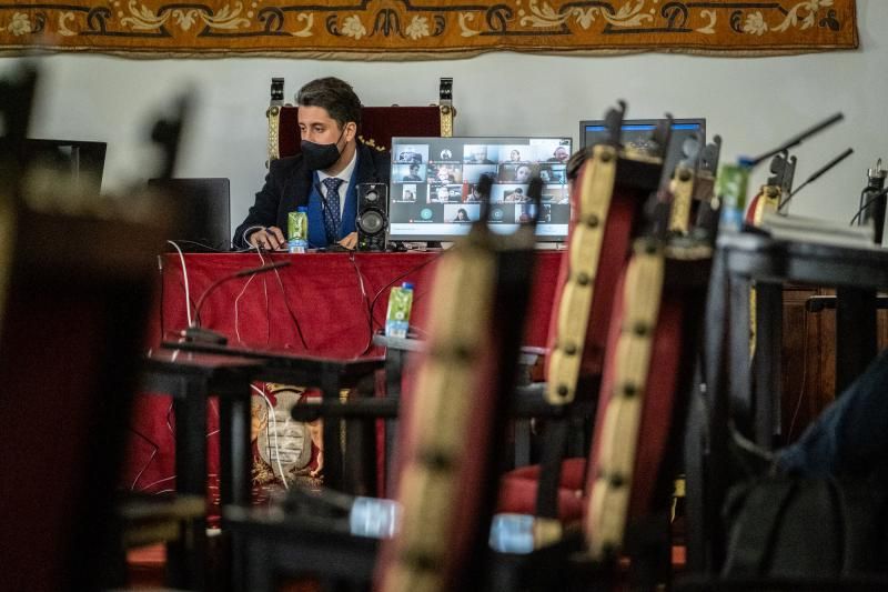 Pleno de presupuestos del Ayuntamiento de La Laguna.