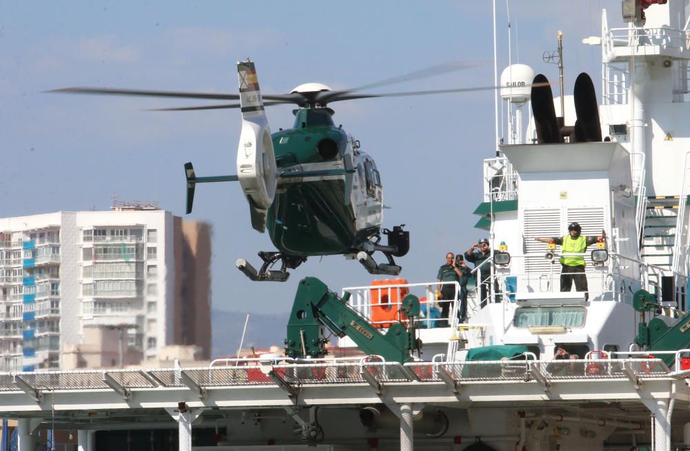 Simulacro en el puerto de Málaga