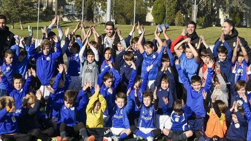 Diegui Johannesson, estrella en el campamento del Oviedo