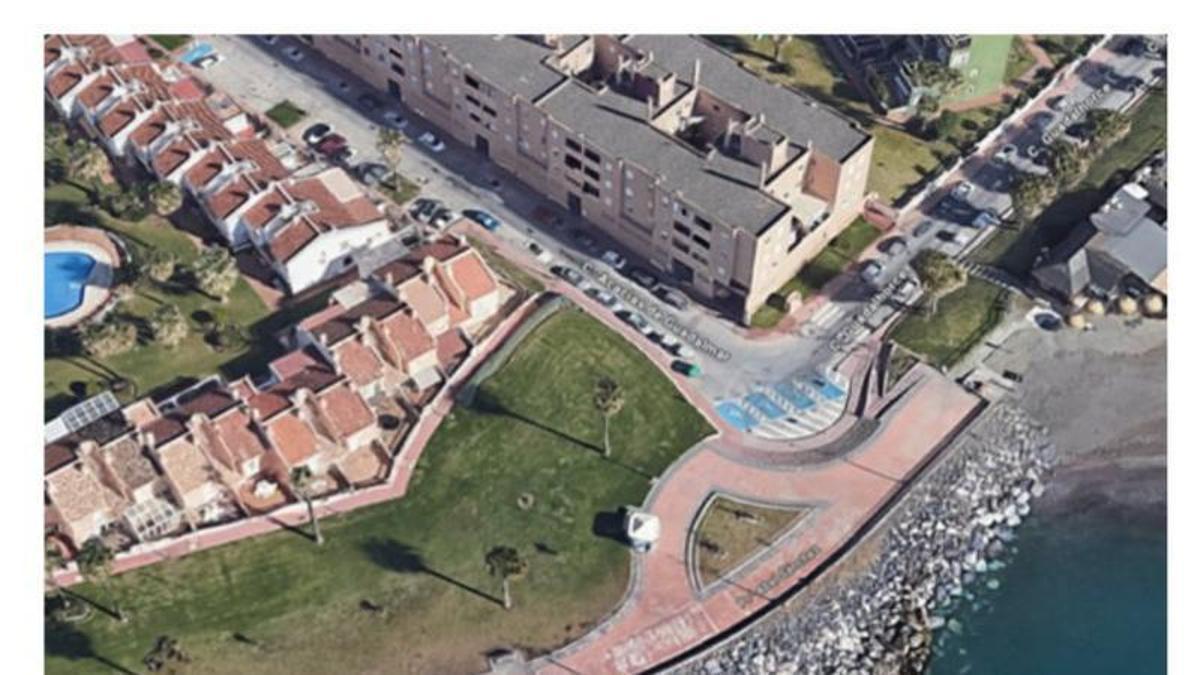 Vista de dónde están los jardines que se van a dedicar a Fernando Prini.