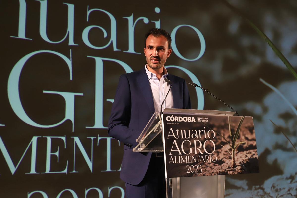 Isaac Reyes, en la presentación del Anuario Agroalimentario de CÓRDOBA.