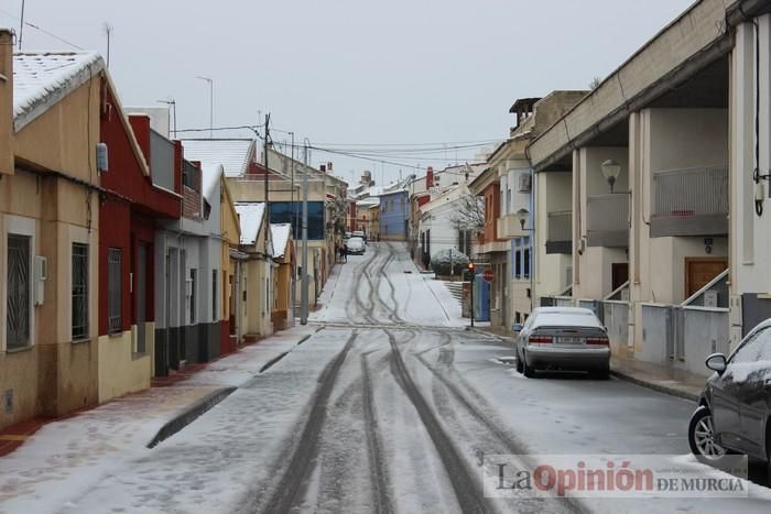 Un manto blanco cubre Bullas