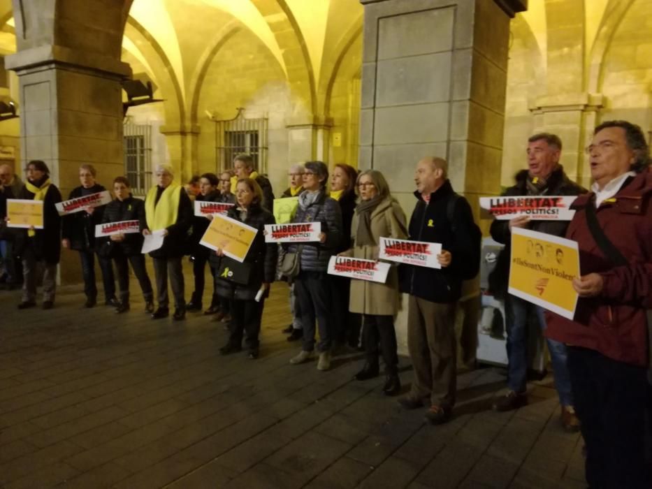 Protesta a Manresa pels quatre mesos d'empresonaments dels Jordis