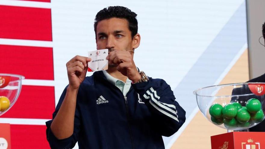 Jesús Navas durante el sorteo de la primera eliminatoria de la Copa del Rey