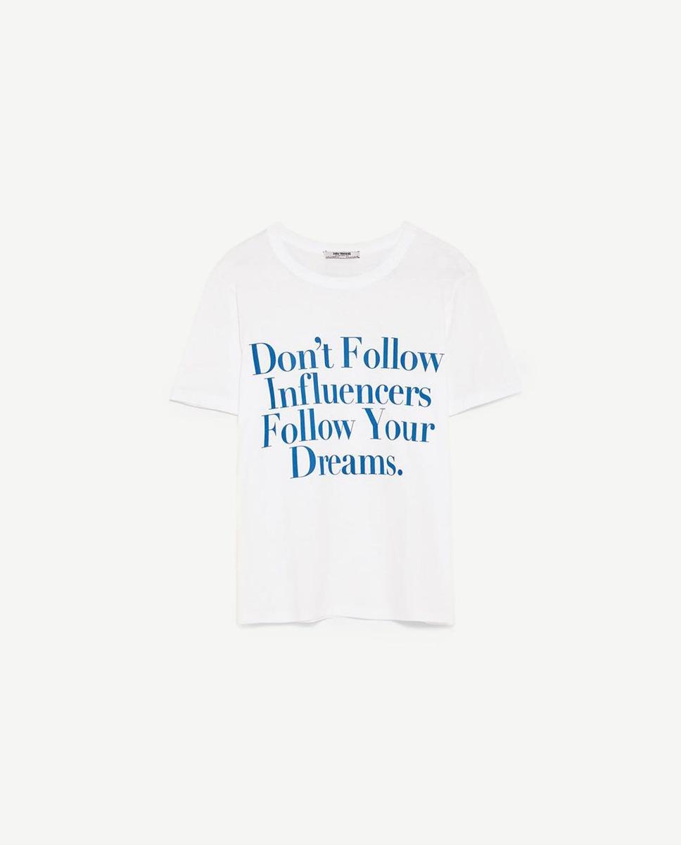 Camiseta influencers Zara