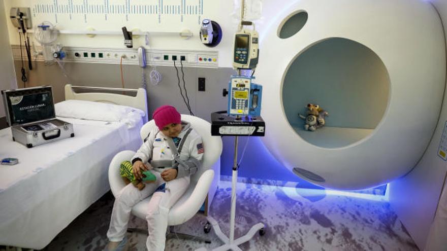 El Hospital Gregorio Marañón inaugura una 'estación espacial' en su planta de Oncología Pediátrica