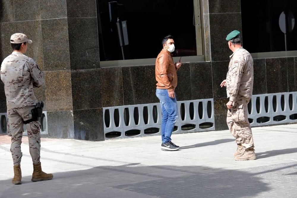 Así están las calles de la Región en el cuarto día de confinamiento