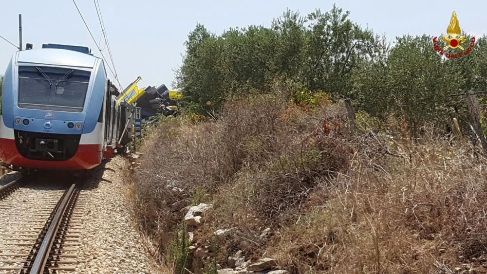 Accidente de trenes en el sur de Italia