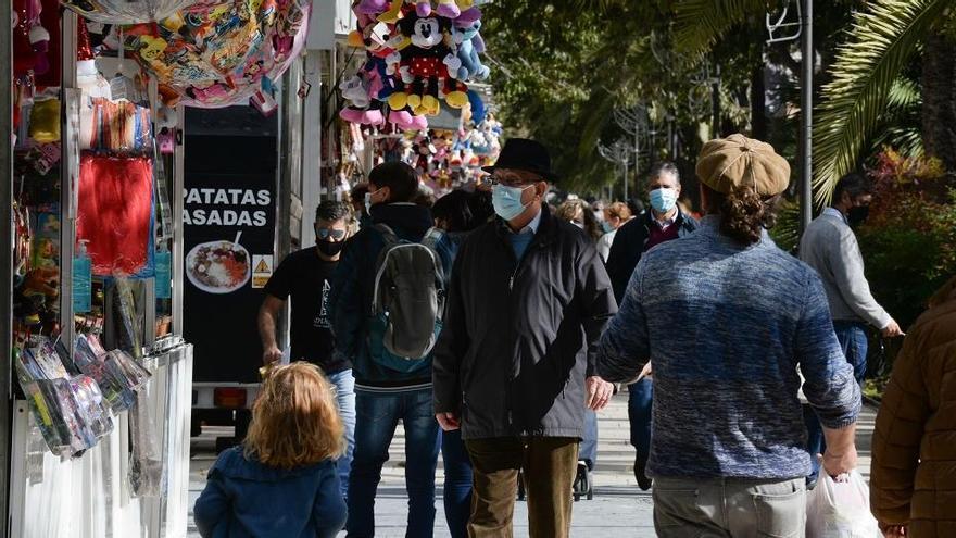 Una imagen del mercadillo navideño del Paseo del Parque.