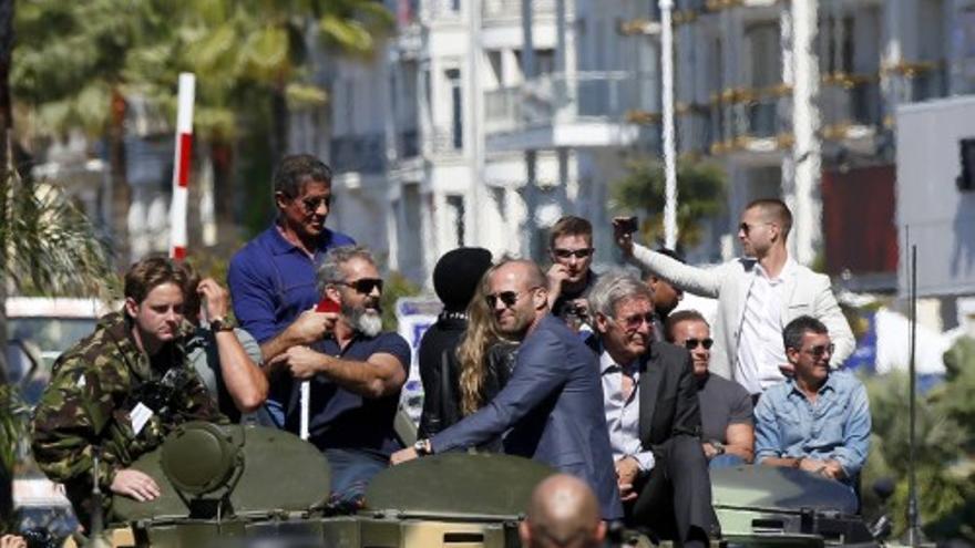 Los tanques de &#039;Mercenarios&#039;, en Cannes