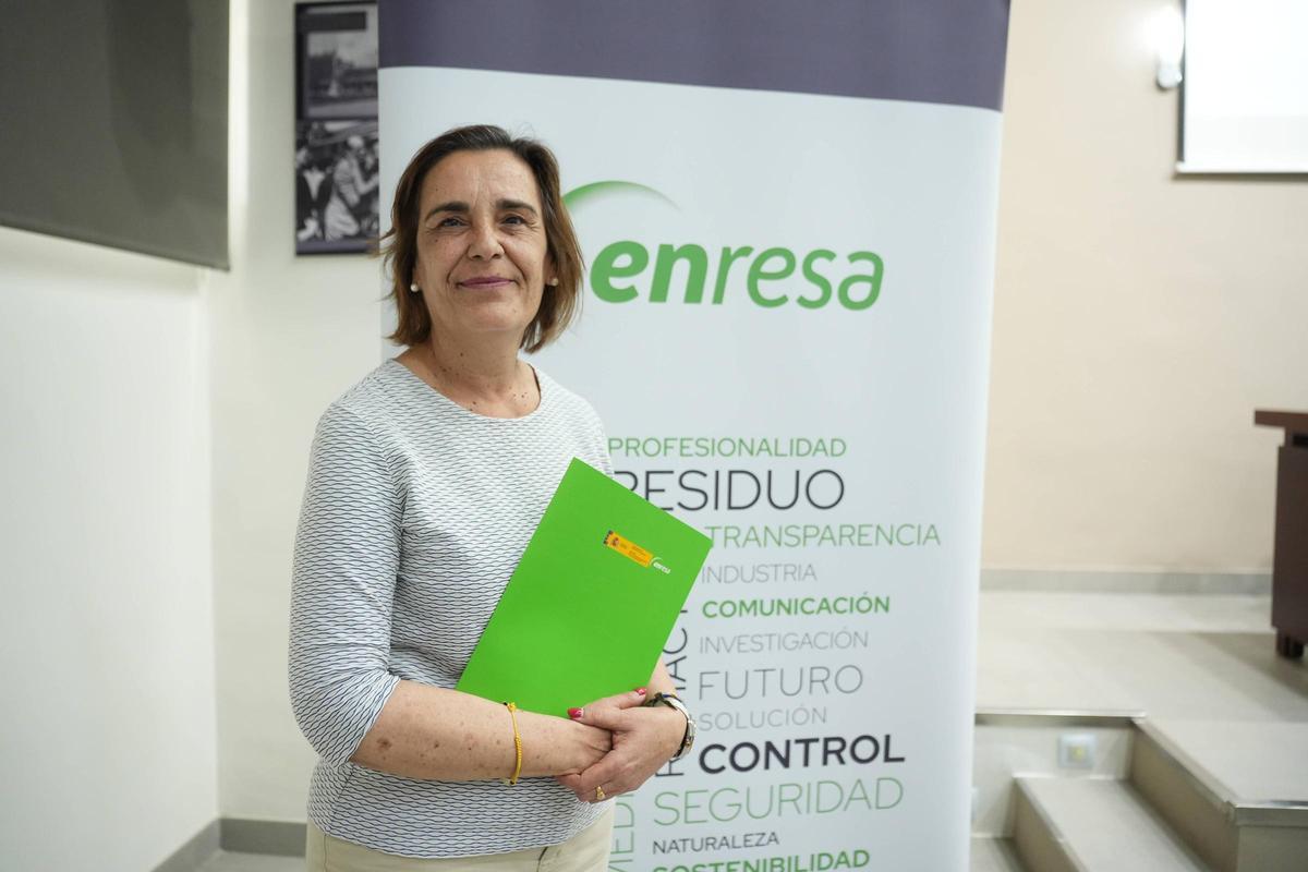 Eva Noguero, durante la presentación de la memoria de El Cabril.