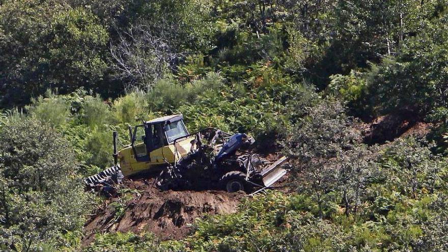 El tractorista fallecido en Maceda trabajaba en el desbroce de prevención de incendios