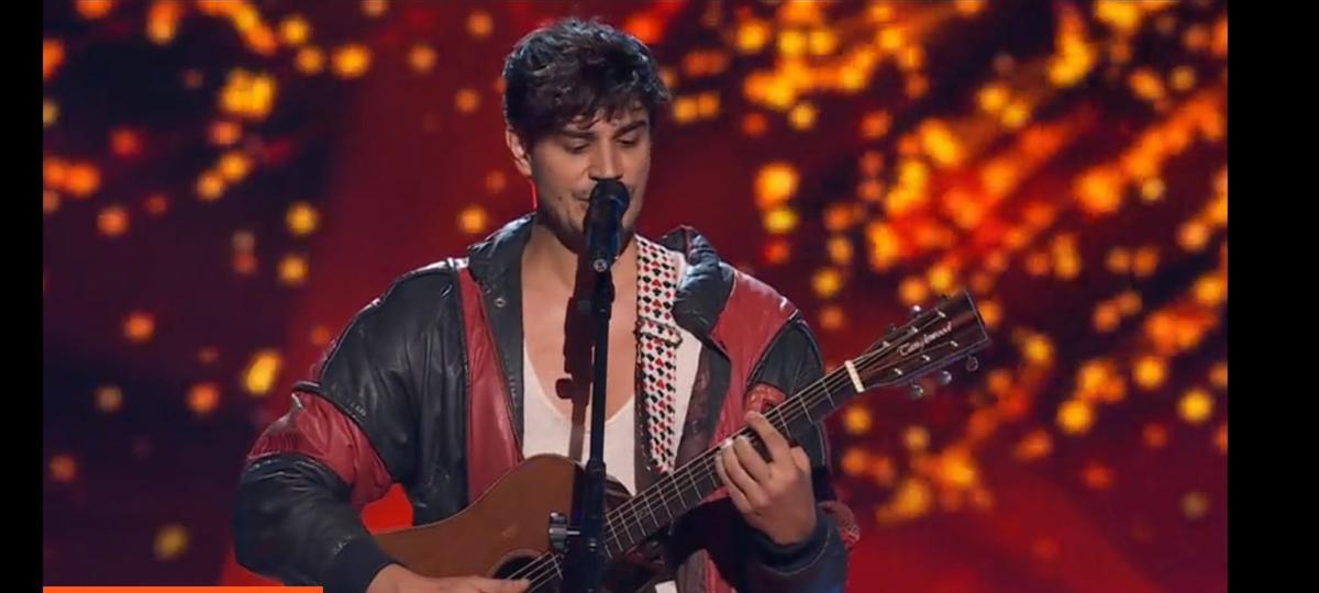 Mateo Suárez Latorre, nieto de Luis Suárez, durante su participación en el concurso de talentos 'La Voz' en Antena 3.