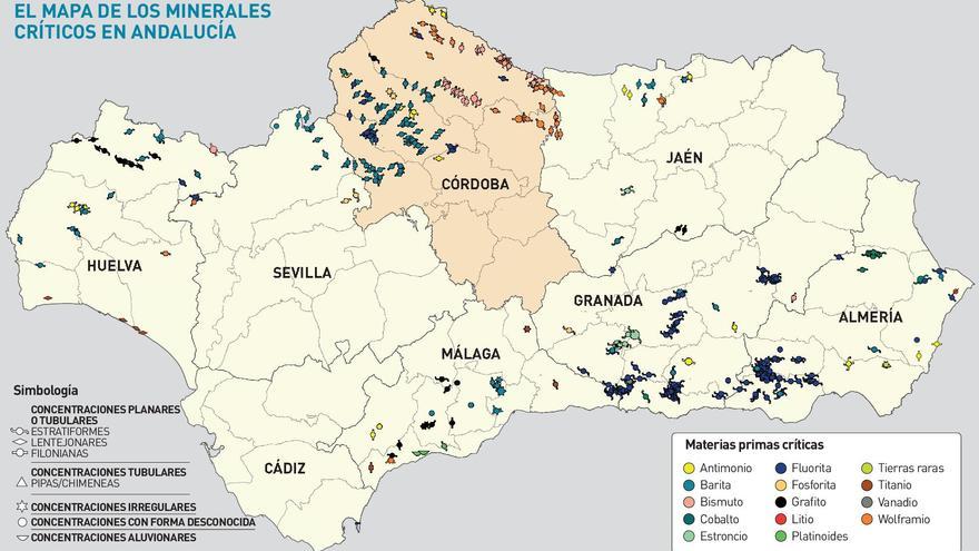 Córdoba acapara la mayoría de yacimientos mineros de Andalucía