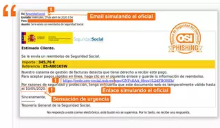 Warnung vor gefälschten E-Mails der Seguridad Social