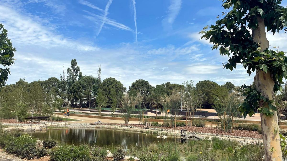 El llac artificial d'Igualada, al Parc Central