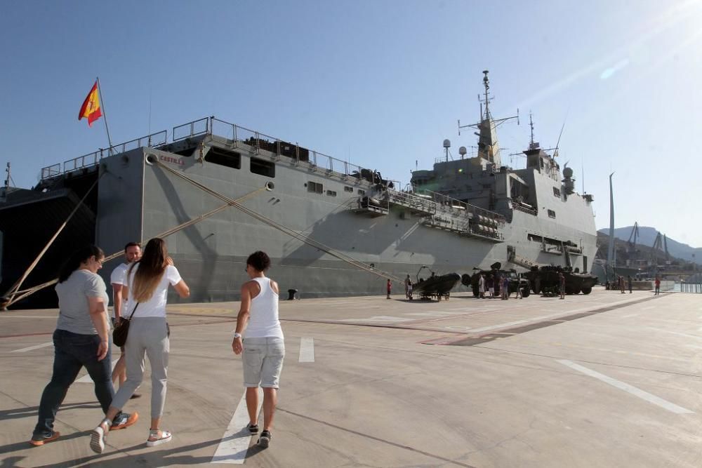 Jornada de puertas abiertas del buque Castilla en Cartagena