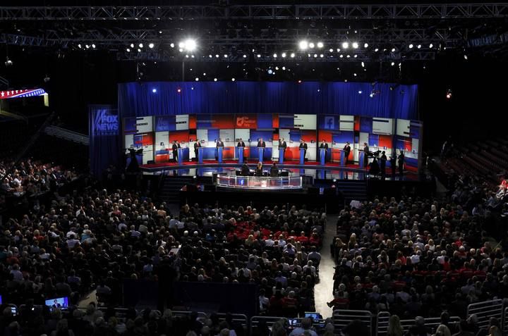 Primer debate televisado de los candidatos republicanos
