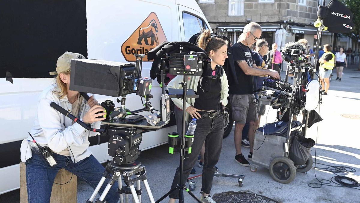 Rodaxe da película 'Romería' en Vigo.