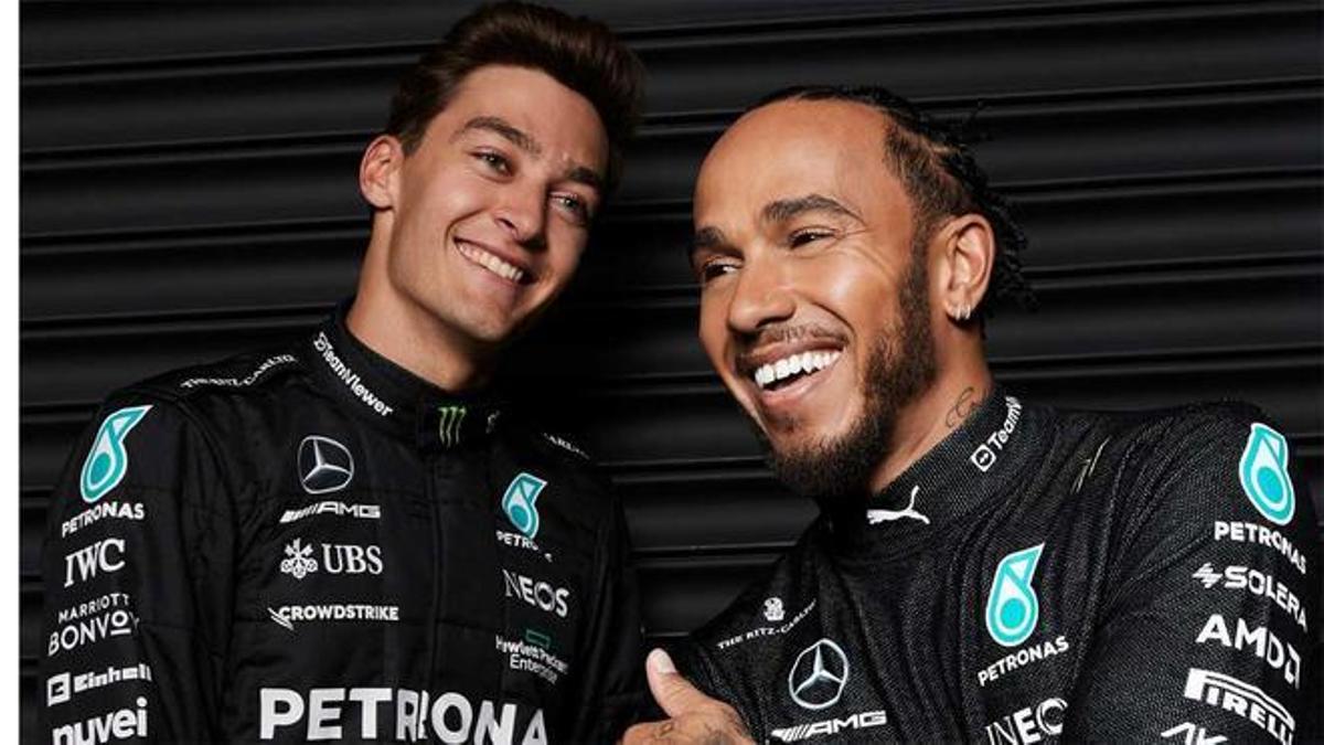 Russell y Hamilton seguirán juntos en Mercedes hasta 2025.