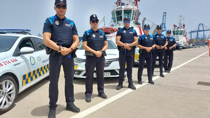 La Policía Portuaria estrena chalecos antibala para mejorar su protección en el Puerto de Las Palmas