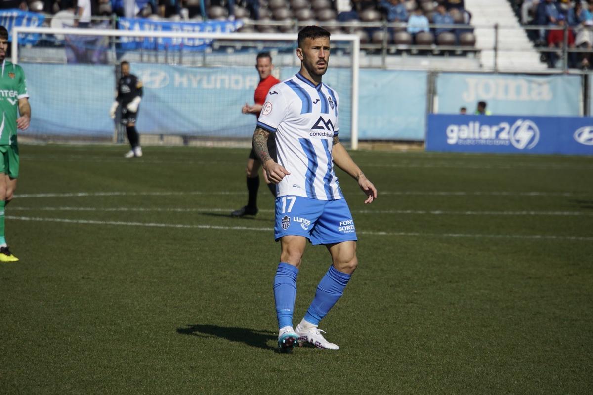 Dioni, este mediodía, en el Estadi Balear.