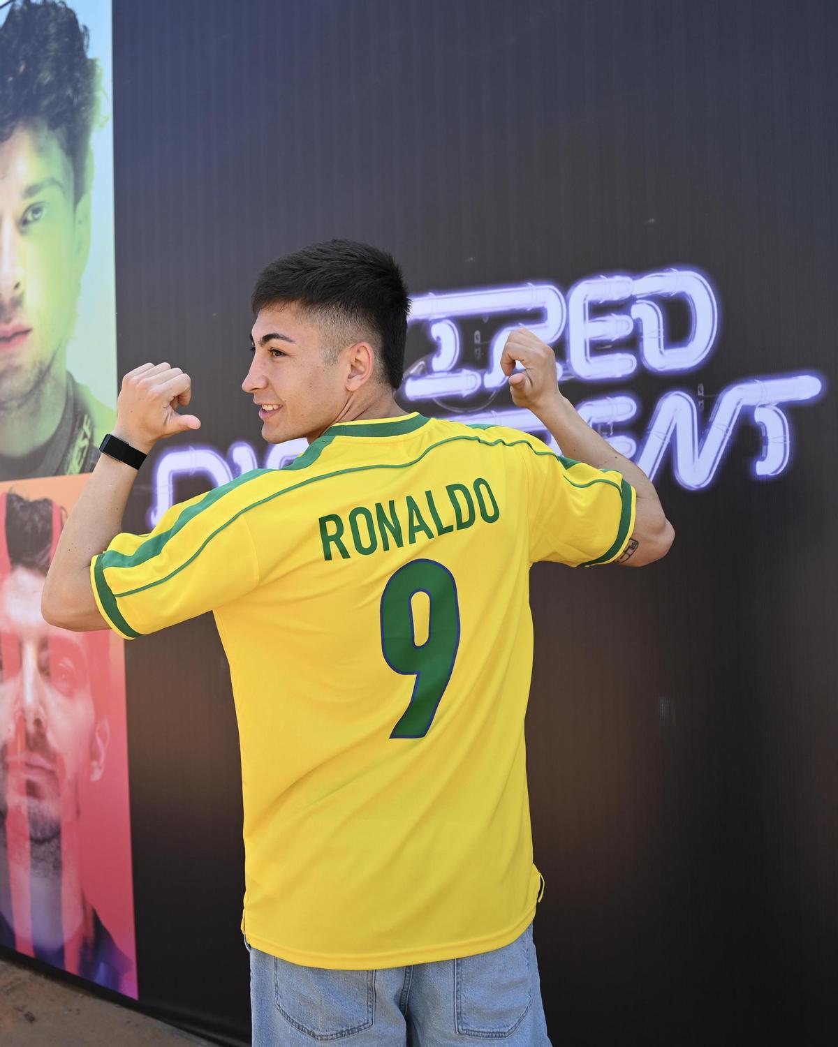 Raul Fernández, con la camiseta de la canarinha