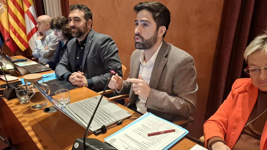Sergi Perramon intervenint al ple municipal