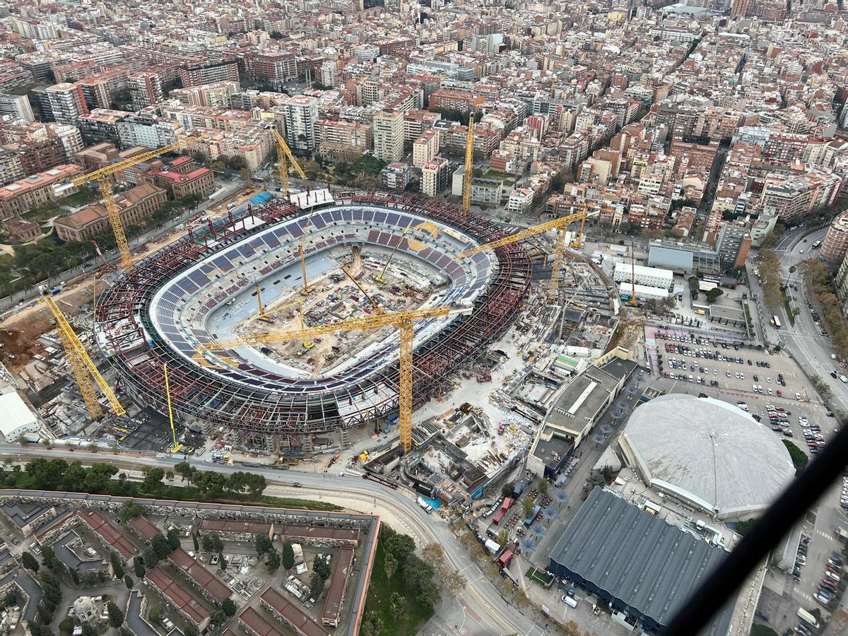 Así están las obras del Spotify Camp Nou Así están las obras del Spotify Camp Nou