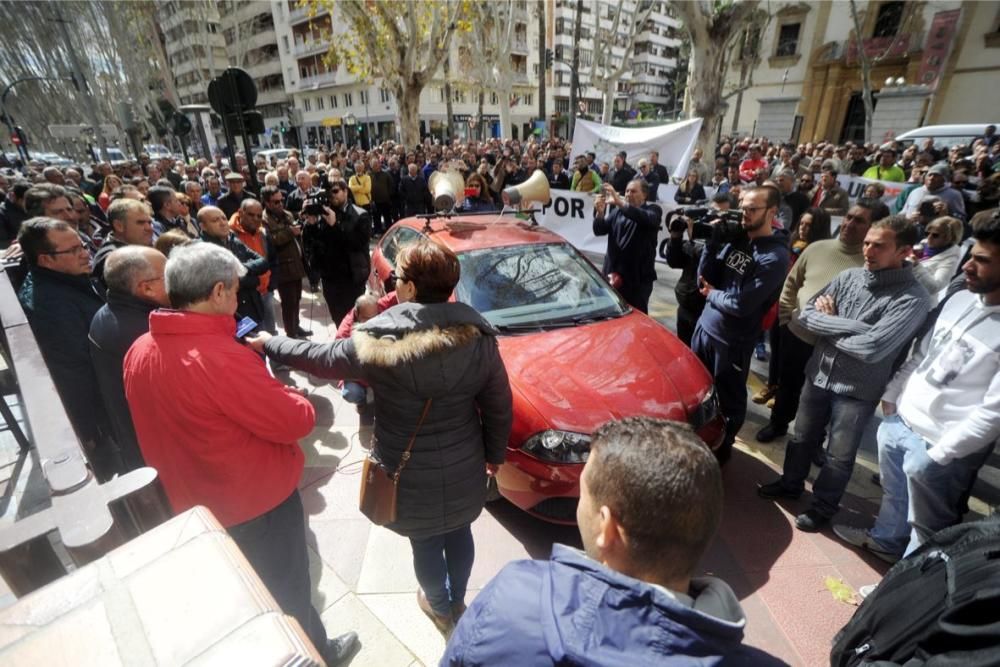 Manifestación en Murcia de los agricultores