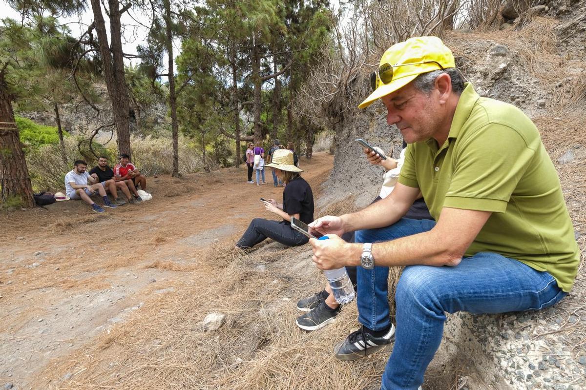 Paseo por el barranco con la nueva app Kleos Guiniguada Paseo por el barranco con la nueva app Kleos Guiniguada