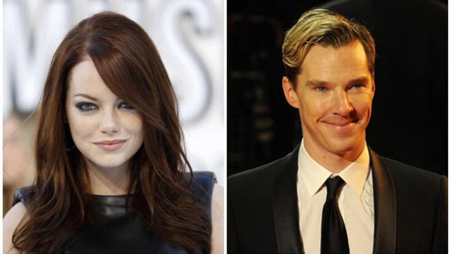 Emma Stone y Benedict Cumberbatch