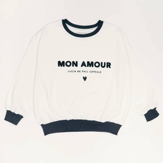 Sudadera 'Mon amour' de Lucía Be