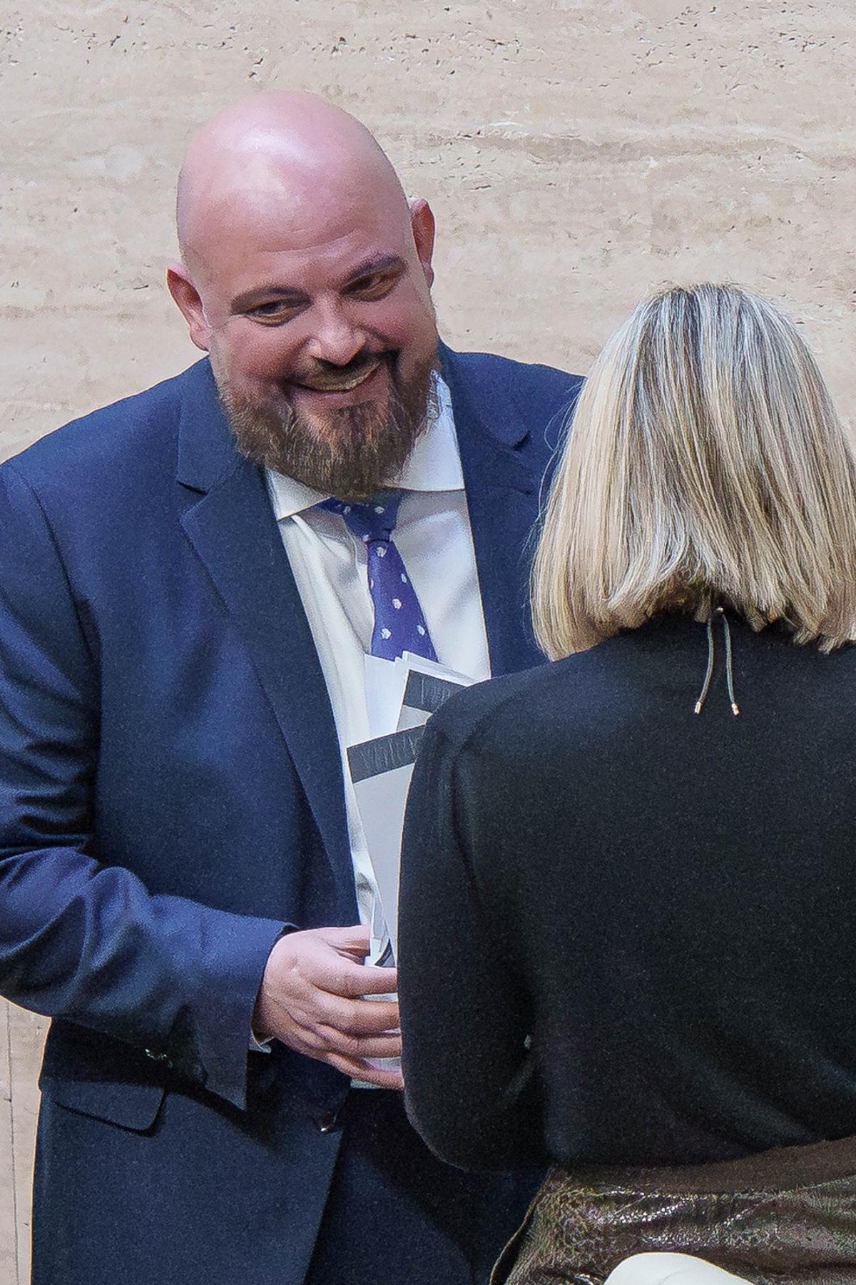 Manuel Naharro, este martes, en el pleno de la Asamblea.